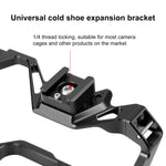 PULUZ Expand Cold Shoe Mount Adapter Microphone Flash Light Aluminum Alloy Holder Bracket, PULUZ Expand Cold Shoe