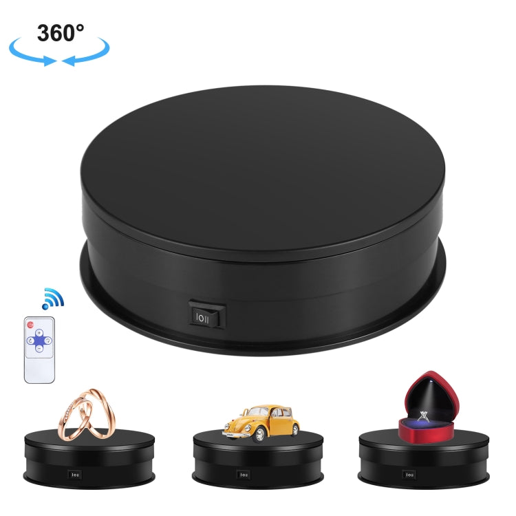 PULUZ 15cm Adjusting Speed Rotating Turntable Display Stand, Load: 3kg, 15cm Load 3kg Black, 15cm Load 3kg White