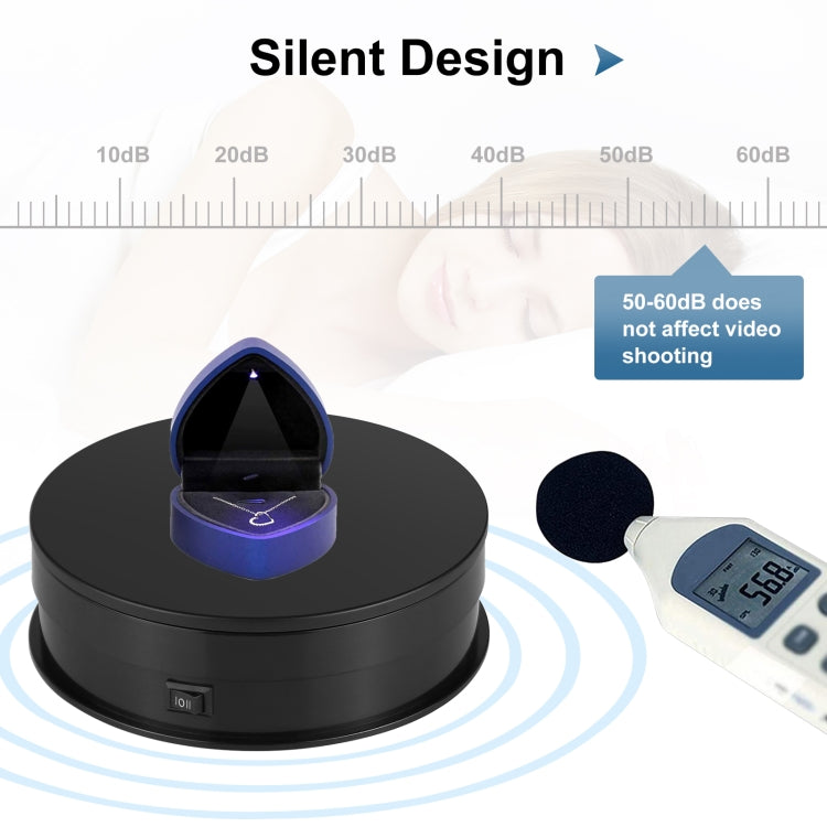 PULUZ 15cm Adjusting Speed Rotating Turntable Display Stand, Load: 3kg, 15cm Load 3kg Black, 15cm Load 3kg White