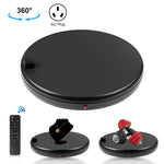 PULUZ 45cm Remote Control Adjusting Speed Rotating Turntable Display Stand with Power Socket, Black, Load 100kg, 45cm Load 100kg Black US Plug with Power Socket, 45cm Load 100kg Black UK Plug with Power Socket                                           ...