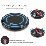 PULUZ 45cm Remote Control Adjusting Speed Rotating Turntable Display Stand with Power Socket, Black, Load 100kg, 45cm Load 100kg Black US Plug with Power Socket, 45cm Load 100kg Black UK Plug with Power Socket                                           ...
