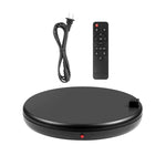 PULUZ 45cm Remote Control Adjusting Speed Rotating Turntable Display Stand with Power Socket, Black, Load 100kg, 45cm Load 100kg Black US Plug with Power Socket, 45cm Load 100kg Black UK Plug with Power Socket                                           ...