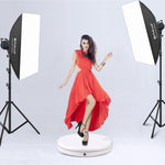 PULUZ 45cm Remote Control Adjusting Speed Rotating Turntable Display Stand with Power Socket, White, Load 100kg, 45cm Load 100kg White US Plug with Power Socket, 45cm Load 100kg White UK Plug with Power Socket                                           ...