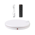 PULUZ 45cm Remote Control Adjusting Speed Rotating Turntable Display Stand with Power Socket, White, Load 100kg, 45cm Load 100kg White US Plug with Power Socket, 45cm Load 100kg White UK Plug with Power Socket                                           ...