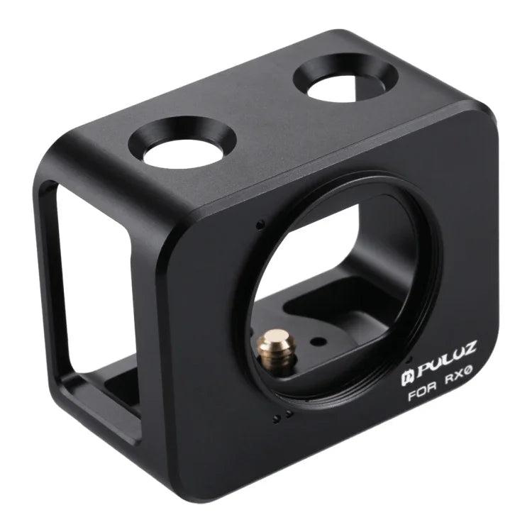 PULUZ for Sony RX0 Aluminum Alloy Protective Cage + 37mm UV Filter Lens + Lens Sunshade with Screws and Screwdrivers, Cage Black, Cage Gold, Cage Blue, Cage Red, Cage Silver