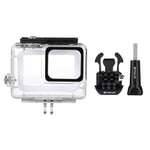PULUZ 45m Underwater Waterproof Housing Diving Case for GoPro HERO7 Silver / HERO7 White, with Buckle Basic Mount & Screw, For HERO7