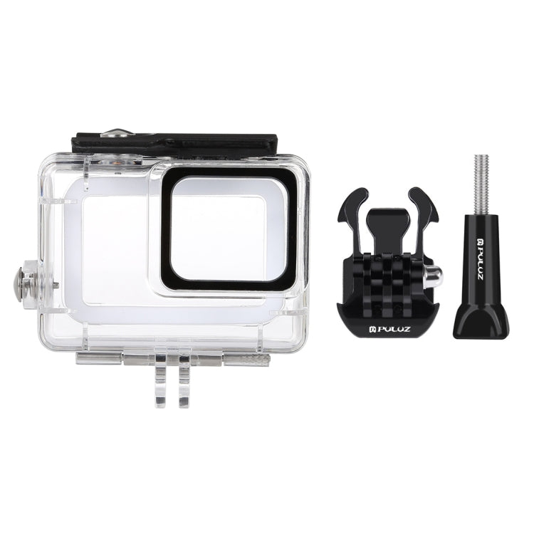 PULUZ 45m Underwater Waterproof Housing Diving Case for GoPro HERO7 Silver / HERO7 White, with Buckle Basic Mount & Screw, For HERO7