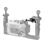 PULUZ Shutter Release Trigger Extension Adapter Lever Mount for Underwater Arm System, Trigger(Black Red), Trigger (Black)