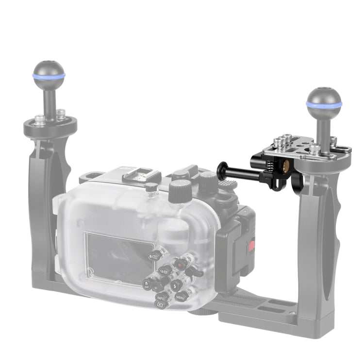 PULUZ Shutter Release Trigger Extension Adapter Lever Mount for Underwater Arm System, Trigger(Black Red), Trigger (Black)