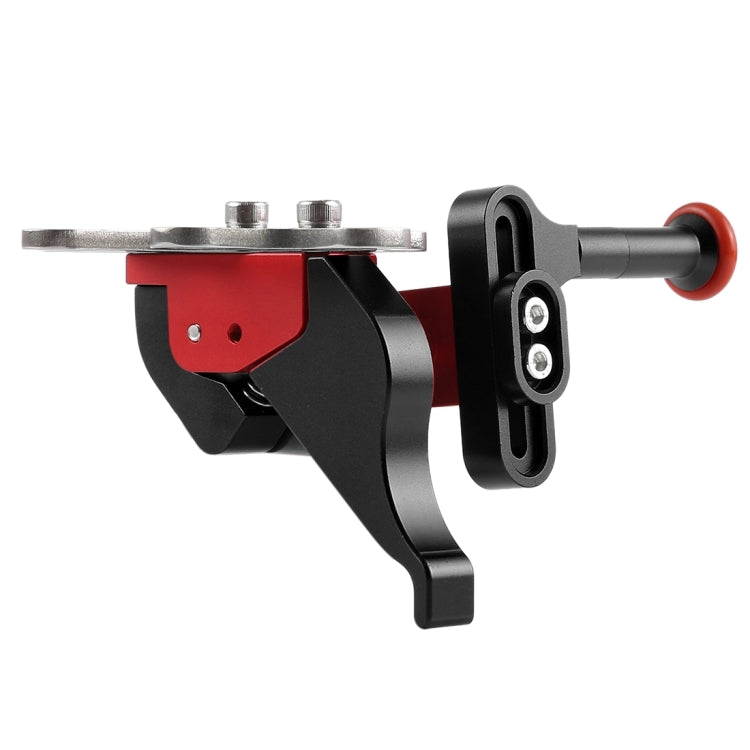 PULUZ Shutter Release Trigger Extension Adapter Lever Mount for Underwater Arm System, Trigger(Black Red), Trigger (Black)