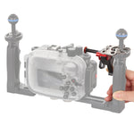 PULUZ Shutter Release Trigger Extension Adapter Lever Mount for Underwater Arm System, Trigger(Black Red), Trigger (Black)