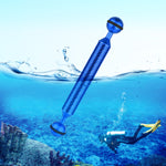 PULUZ  7 inch 18cm Length 20.8mm Diameter Dual Balls Carbon Fiber Floating Arm, Ball Diameter: 25mm, 7 inch Blue