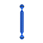 PULUZ  7 inch 18cm Length 20.8mm Diameter Dual Balls Carbon Fiber Floating Arm, Ball Diameter: 25mm, 7 inch Blue
