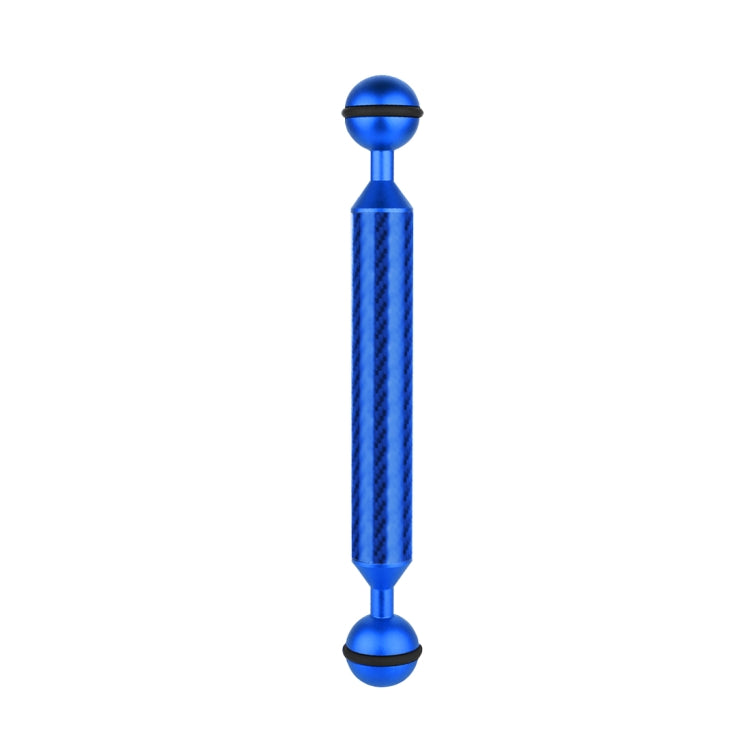 PULUZ  7 inch 18cm Length 20.8mm Diameter Dual Balls Carbon Fiber Floating Arm, Ball Diameter: 25mm, 7 inch Blue
