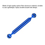 PULUZ  7 inch 18cm Length 20.8mm Diameter Dual Balls Carbon Fiber Floating Arm, Ball Diameter: 25mm, 7 inch Blue
