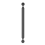 PULUZ  12 inch 30.4cm Length 20.8mm Diameter Dual Balls Carbon Fiber Floating Arm, Ball Diameter: 25mm, 12 inch Black