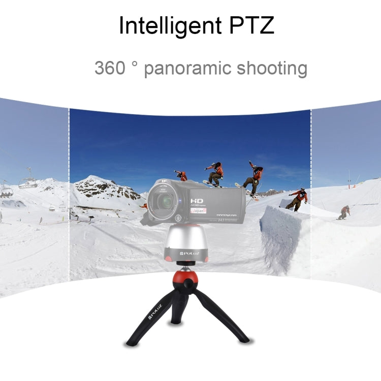 PULUZ Pocket Mini Tripod Mount with 360 Degree Ball Head & Phone Clamp for Smartphones, Tripod + Clamp