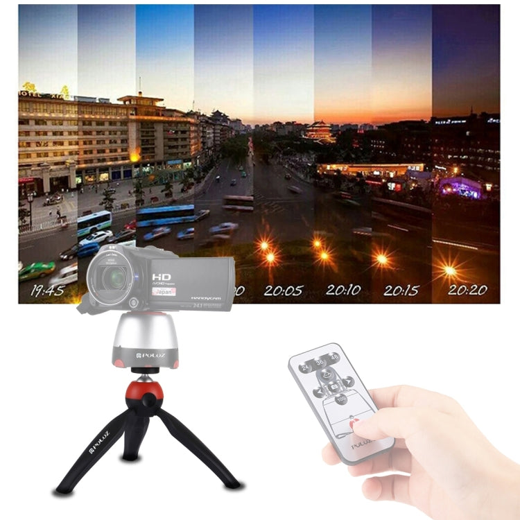 PULUZ Pocket Mini Tripod Mount with 360 Degree Ball Head & Phone Clamp for Smartphones, Tripod + Clamp