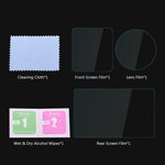 PULUZ Lens + Front and Back LCD Display 9H 2.5D Tempered Glass Film for DJI Osmo Action, For DJI Osmo Action