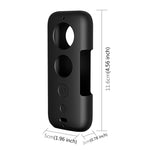 PULUZ Silicone Protective Case with Lens Cover for Insta360 ONE X, For Insta360 ONE X(Black)