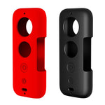 PULUZ Silicone Protective Case with Lens Cover for Insta360 ONE X, For Insta360 ONE X(Black)