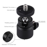 PULUZ 1/4 inch Screw Metal Tripod Ball Head Adapter with Lock, Tripod Ball Head