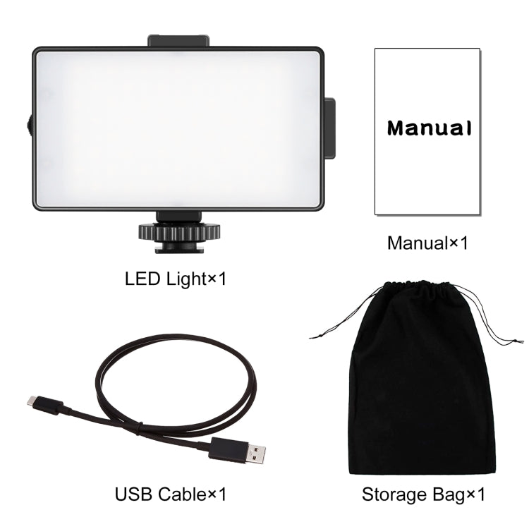 PULUZ 104 LED 3200K / 5600K Dimmable Video Light on-Camera Photography Lighting Fill Light for Canon, Nikon, DSLR Cameras, 104 LED Dimmable Light