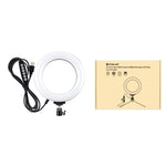 PULUZ حلقة إضاءة LED RGBW قابلة للتعتيم بقياس 6.2 بوصة 16 سم USB مع 10 أوضاع و8 ألوان للتصوير الفوتوغرافي والفيديو مع رأس كرة حامل ثلاثي القوائم، 6.2 بوصة RGBW