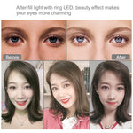 PULUZ حلقة إضاءة LED RGBW قابلة للتعتيم بقياس 6.2 بوصة 16 سم USB مع 10 أوضاع و8 ألوان للتصوير الفوتوغرافي والفيديو مع رأس كرة حامل ثلاثي القوائم، 6.2 بوصة RGBW