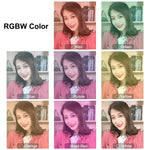 PULUZ 10.2 inch 26cm USB 10 Modes 8 Colors RGBW Dimmable LED Ring Vlogging Photography Video Lights with Cold Shoe Tripod Ball Head & Phone Clamp, 10.2 inch RGBW