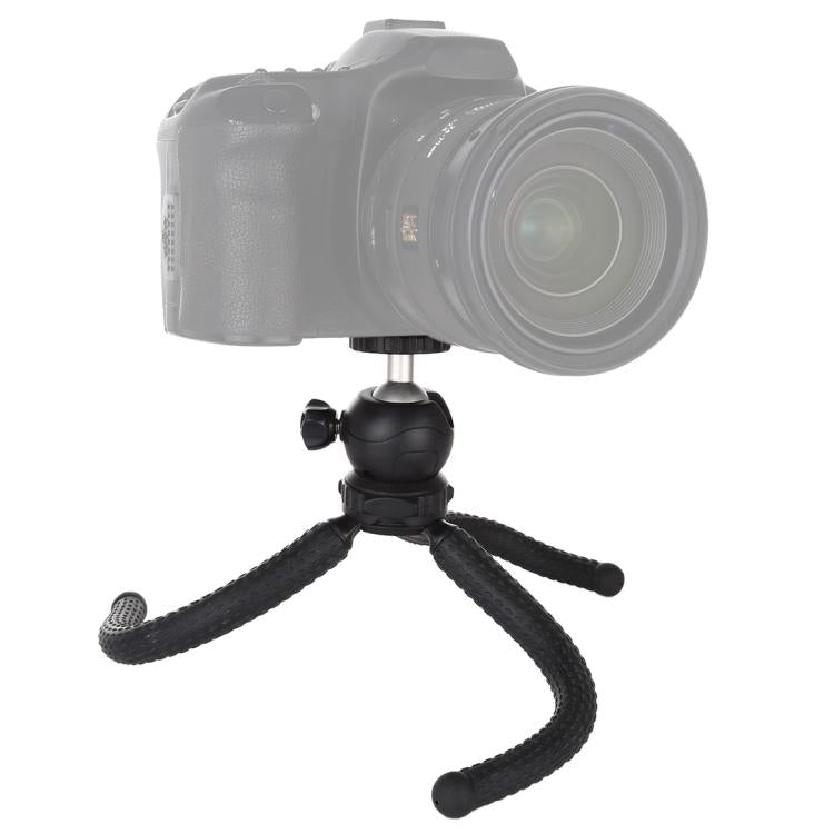 PULUZ Mini Octopus Flexible Tripod Holder with Ball Head for SLR Cameras, GoPro, Cellphone, Size: 25cmx4.5cm, 25cm Tripod
