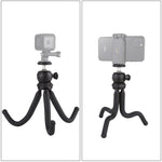 PULUZ Mini Octopus Flexible Tripod Holder with Ball Head for SLR Cameras, GoPro, Cellphone, Size: 25cmx4.5cm, 25cm Tripod