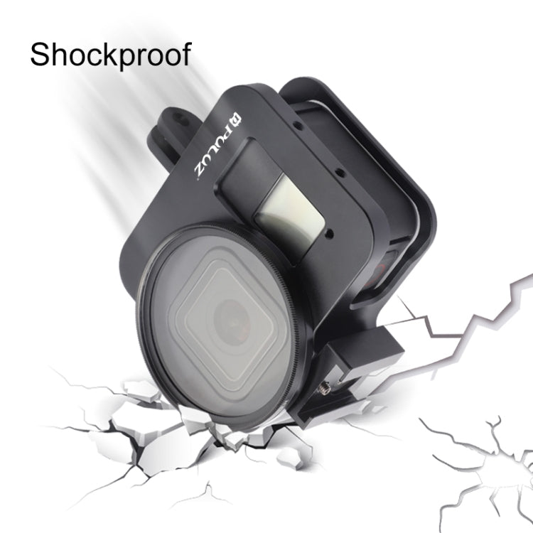 PULUZ Gehäuse aus CNC-gefrästem Aluminium mit 52-mm-UV-Linse für GoPro HERO8 Black (ohne Rahmen)