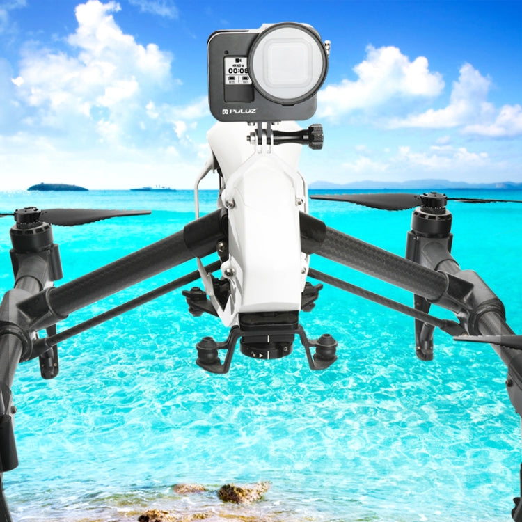 PULUZ Gehäuse aus CNC-gefrästem Aluminium mit 52-mm-UV-Linse für GoPro HERO8 Black (ohne Rahmen)