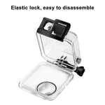 Boîtier étanche PULUZ 45 m pour GoPro MAX, avec fixation basique à boucle et vis.