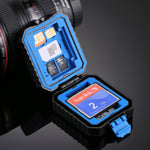 PULUZ 11 in 1 Memory Card Case for 3SIM + 2XQD + 2CF + 2TF + 2SD Card, 11 in 1