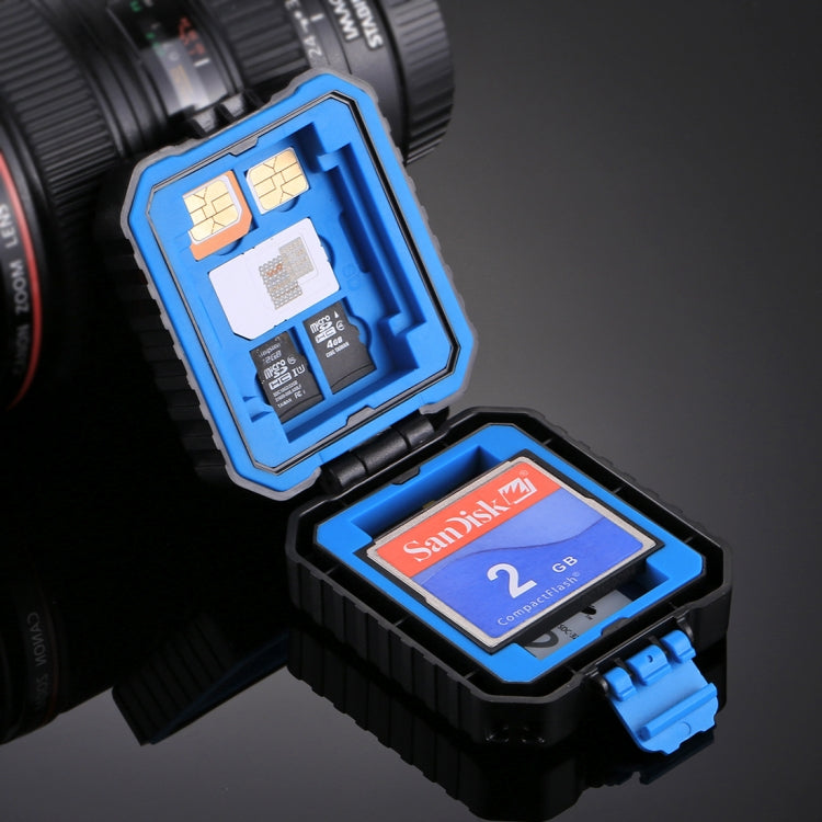 PULUZ 11 in 1 Memory Card Case for 3SIM + 2XQD + 2CF + 2TF + 2SD Card, 11 in 1