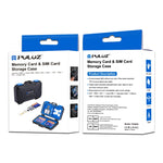 PULUZ 27 in 1 Memory Card Case for 4CF + 8SD + 9TF + 1Card PIN + 1Standard SIM + 2Micro-SIM + 2Nano-SIM, 27 in 1, 27 in 1 (US)