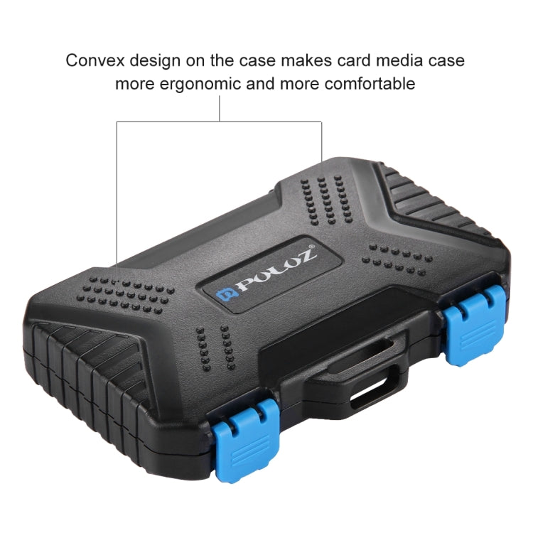 PULUZ 27 in 1 Memory Card Case for 4CF + 8SD + 9TF + 1Card PIN + 1Standard SIM + 2Micro-SIM + 2Nano-SIM, 27 in 1, 27 in 1 (US)