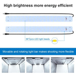 PULUZ Photo Studio Light Box Portable 60 x 60 x 60 cm Light Tent LED 5500K White Light Dimmable Mini 36W Photography Studio Tent Kit with 6 Removable Backdrops (Black Orange White Green Blue Red), 60cm Box(US), 60cm Box(UK), 60cm Box(EU), 60cm Box(AU)