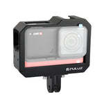 PULUZ Aluminum alloy Frame Mount Protective Case Cage with Cold Shoe Base Slot & Tripod Base Adapter for Insta360 One R, For Insta 360 One R Frame Cage(B), For Insta 360 One R Frame Cage(R)