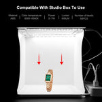 PULUZ Mini LED Photography Shadowless Light Lamp Panel Pad + Studio Shooting Tent Box, Acrylic Material, 20cm x 20cm Effective Area, 20cm(2 LED) + Shadowless Light