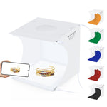 PULUZ Mini LED Photography Shadowless Light Lamp Panel Pad + Studio Shooting Tent Box, Acrylic Material, 20cm x 20cm Effective Area, 20cm(2 LED) + Shadowless Light