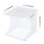 PULUZ Mini LED Photography Shadowless Light Lamp Panel Pad + Studio Shooting Tent Box, Acrylic Material, 20cm x 20cm Effective Area, 20cm(2 LED) + Shadowless Light