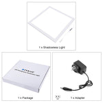 PULUZ 1000LM LED Acrylic No Polar Dimming Shadowless Light Pad with Switch for 40cm Photo Studio Box, Light(US), Light(UK), Light(EU)