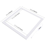 PULUZ 1000LM LED Acrylic No Polar Dimming Shadowless Light Pad with Switch for 40cm Photo Studio Box, Light(US), Light(UK), Light(EU)