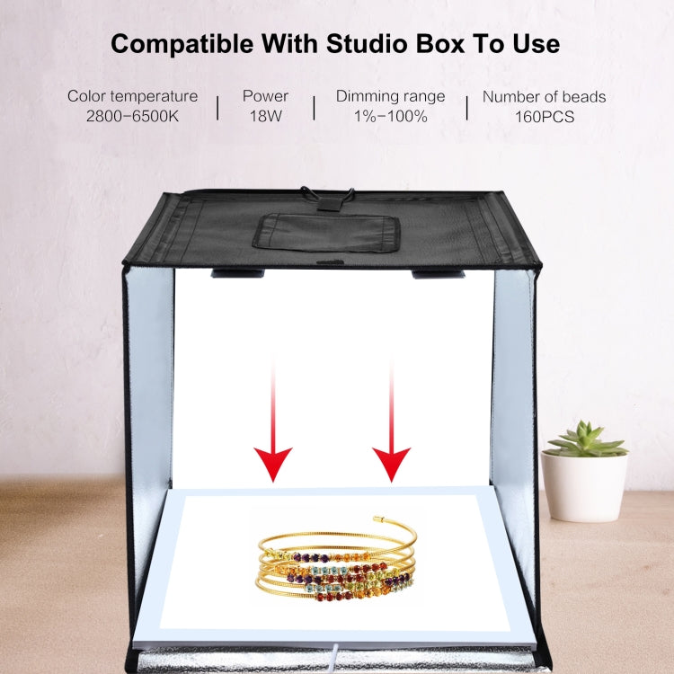 PULUZ 1000LM LED Acrylic No Polar Dimming Shadowless Light Pad with Switch for 40cm Photo Studio Box, Light(US), Light(UK), Light(EU)