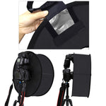 PULUZ 45cm Round Style Macro and Portrait Softbox SpeedLite Flash Light Foldable Diffuser, 45cm Round