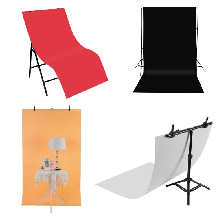 PULUZ Photography Background PVC Paper Kits for Studio Tent Box, Size: 121cm x 58cm, Backdrop 60cm(Red), Backdrop 60cm(W)