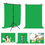 PULUZ 1x2m T-Shape Photo Studio Background Support Stand Backdrop Crossbar Bracket Kit with Clips, 1 x 2m Bracket Kit